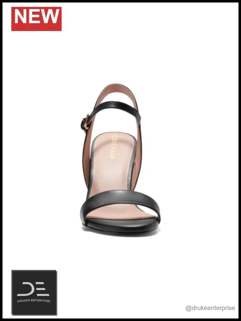 Women's Leather Wedge Sandals with Buckle Ankle Strap